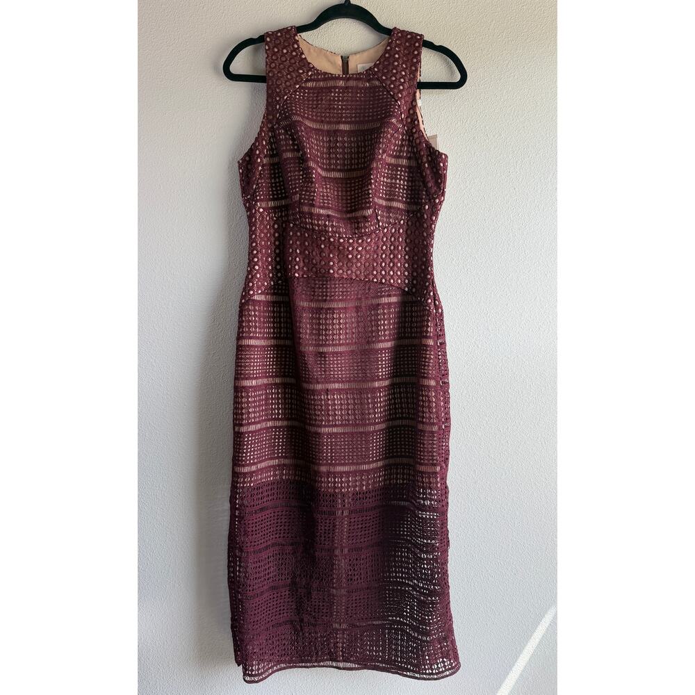 Keepsake the Label Sweet Nothing Midi Dress in Fig Womens Med Wedding Guest NWT - Picture 2 of 14